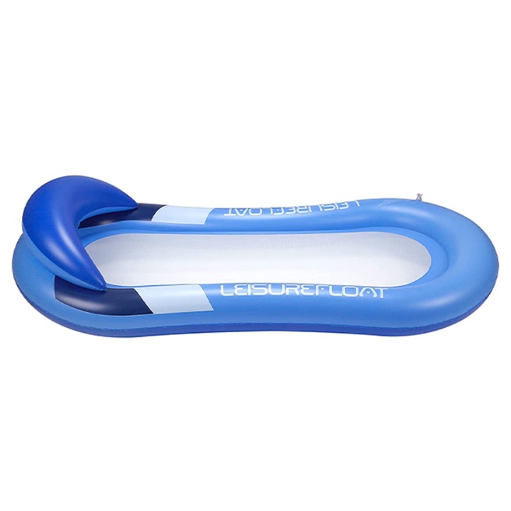 Надуваем дюшек за вода, Cool, С поставка за чаша, 160 x 90 см, Син