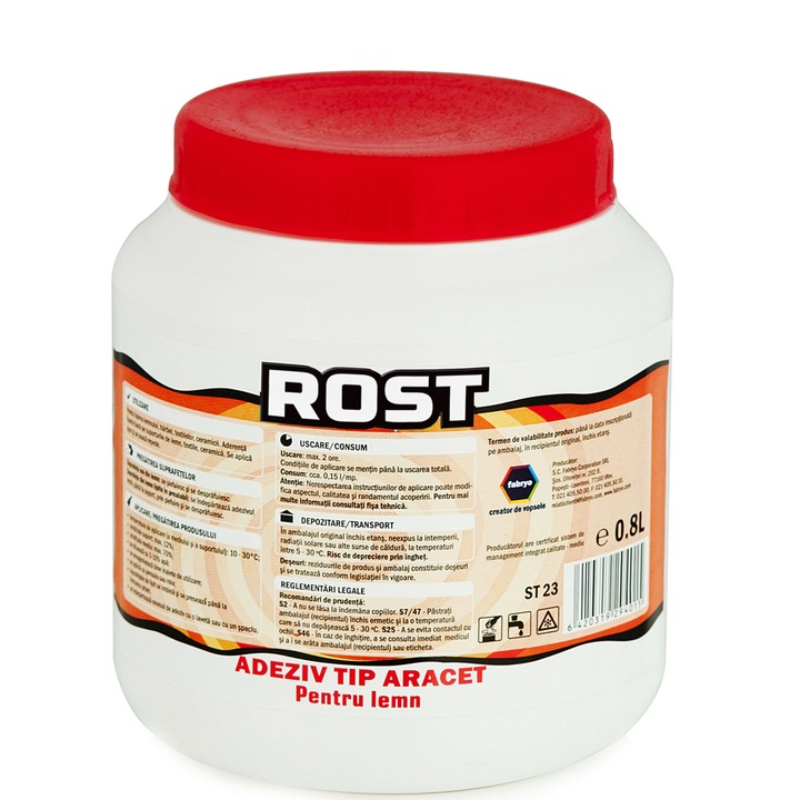 Rost ragasztó, aracet típusú fához, 0,8 l