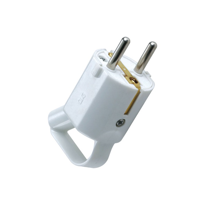 Stecher Technik cu inel, IP20, alb