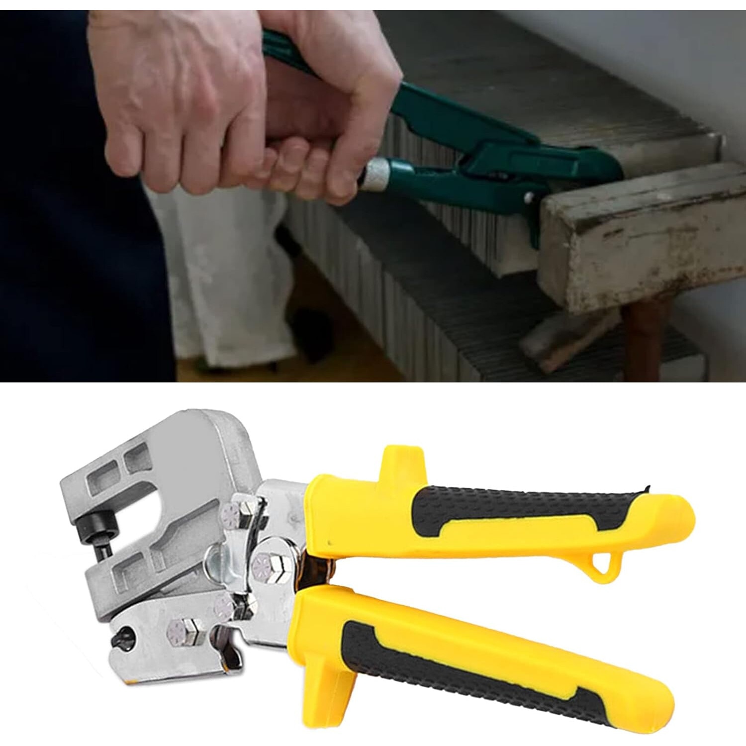 Cleste pentru sertizat profile gips carton, rigips, Galben/Negru - eMAG.ro