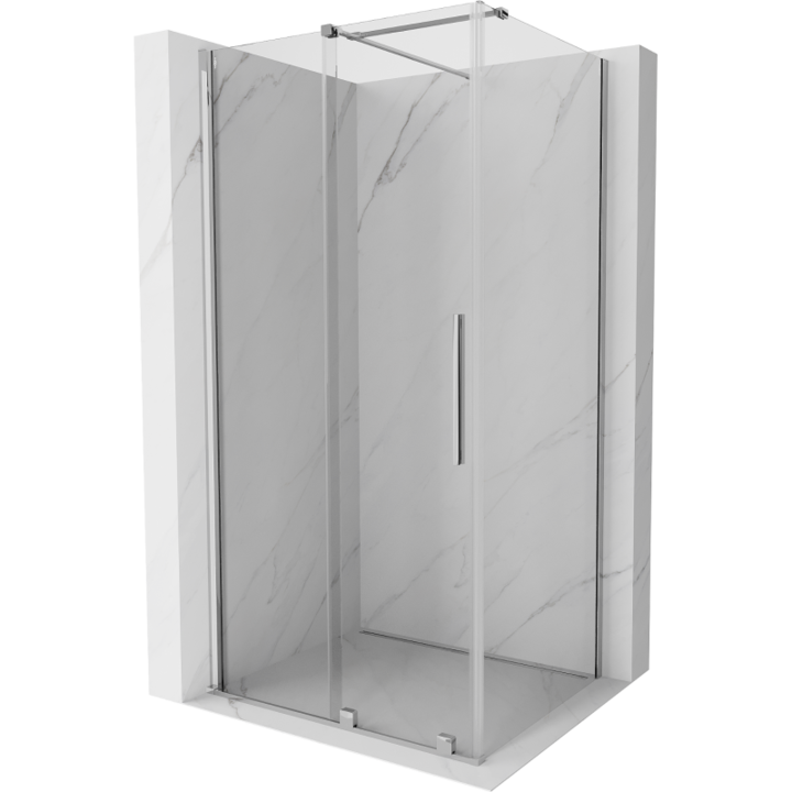 Mexen Velar cabina de dus extensibila 110 x 85 cm, transparent, Crom - 871-110-085-01-01
