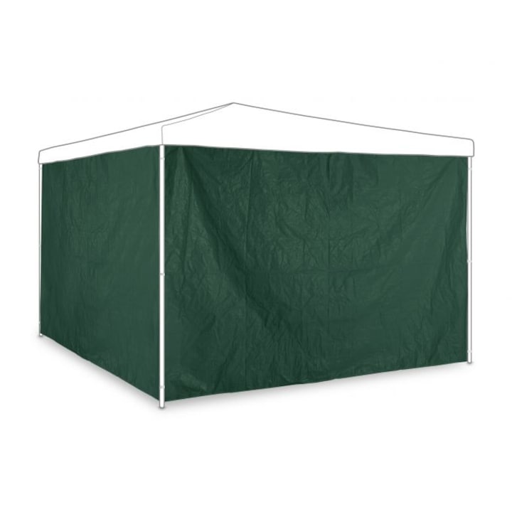 Set de 2 panouri laterale pentru pavilion, Relaxdays, cca. 2 x 3 m, verde inchis