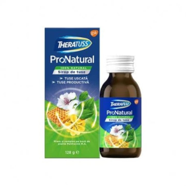 TheraTuss ProNatural sirop de tuse natural pentru adulți și copii, 128g, Haleon