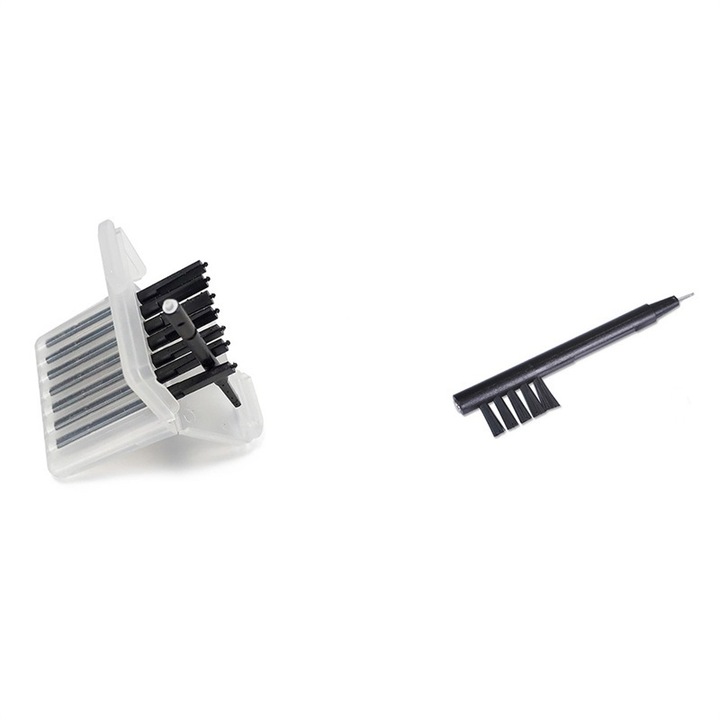 Set accesorii intretinere pentru aparate auditive, Sunmostar, ABS, negru