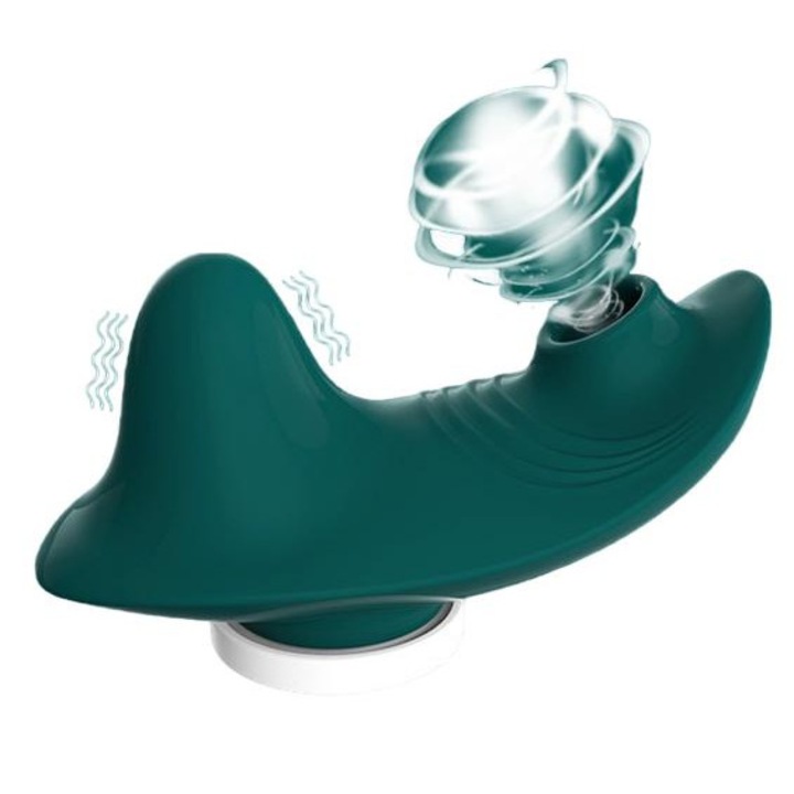 Вибратор за бикини FairyKiss, стимулатор на клитора, 7 интензитета, водоустойчив, зелен, един размер