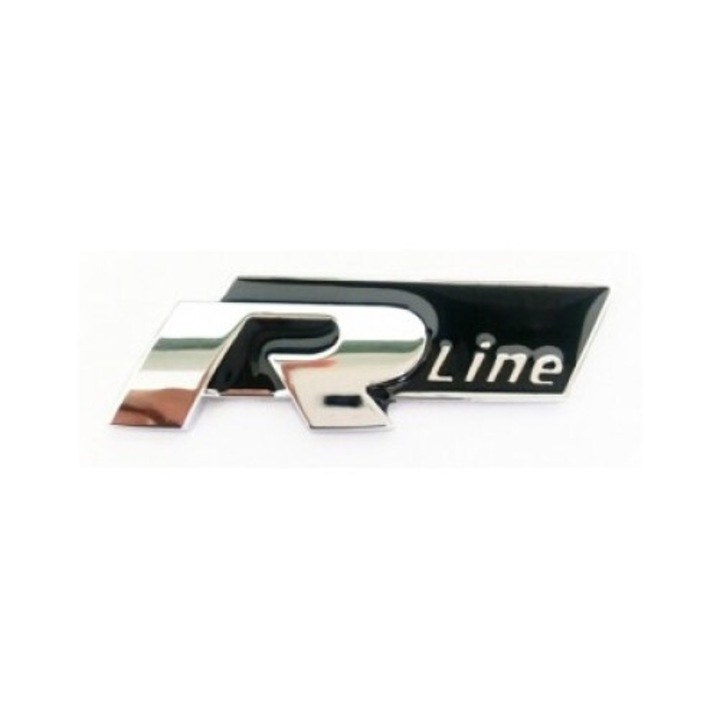 Fekete öntapadó R-LINE embléma