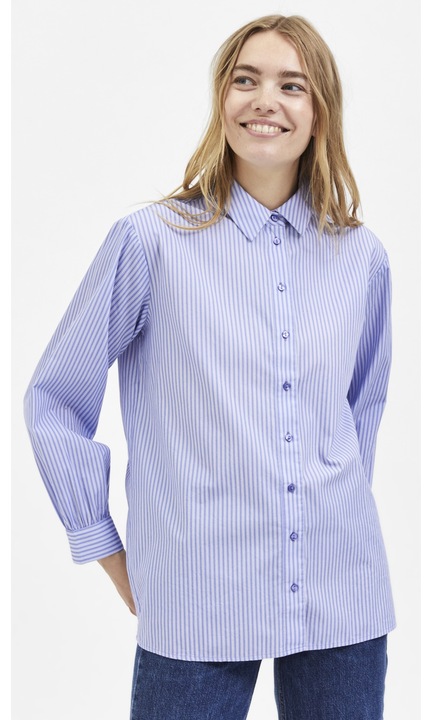 Női blúz SELECTED FEMME, 4185, Pamut, Kék