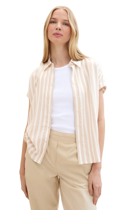 Női blúz TOM TAILOR, 7372, Viskóz, Bézs