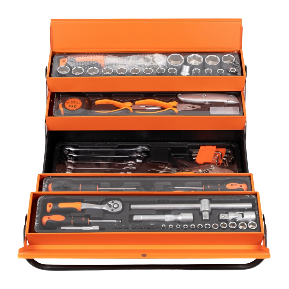 鉋　セット Trusa 85 piese si scule Blasko®, compartimentata, 4 sertare
