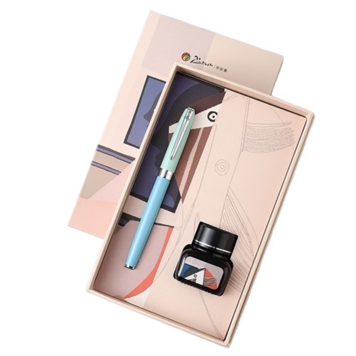 Set Picasso 717- Stilou Morandi Turcoaz CT si calimara cerneala