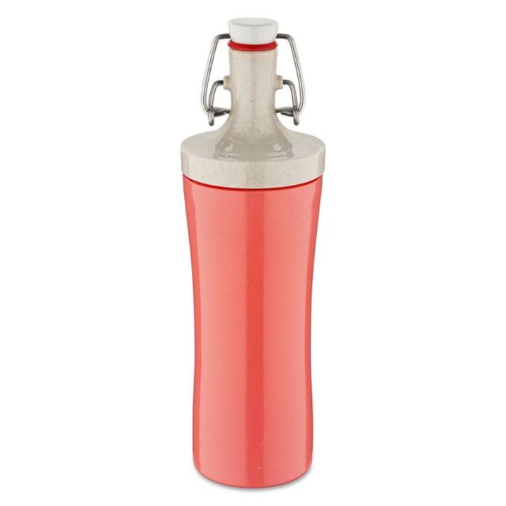 Бутилка за вода PLOPP TO GO, плътна капачка, 425 ml, KOZIOL - коралова природа