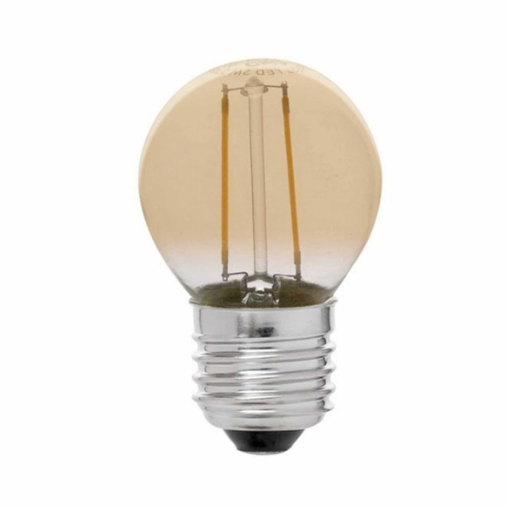 LED винтидж крушка с нажежаема жичка 4W, G45, E27, топла светлина, външна