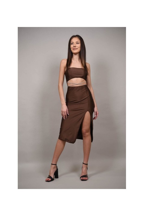 Rochie midi de ocazie fara bretele divino, Maro