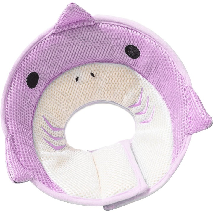 Rózsaszín cápa állítható macska vagy kisállat helyreállítási nyakörv Elisabeth nyakörv S méret