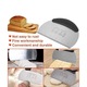 Spatula Cofetarie, Kuketo, Util In Bucatarie, Pentru Gatit, Durabil, Otel Inoxidabil, Maner Antiderapant, Gradatie Centimetri, Pentru Taiat si Decorat Tort, 14x12 cm, Argintiu/Negru