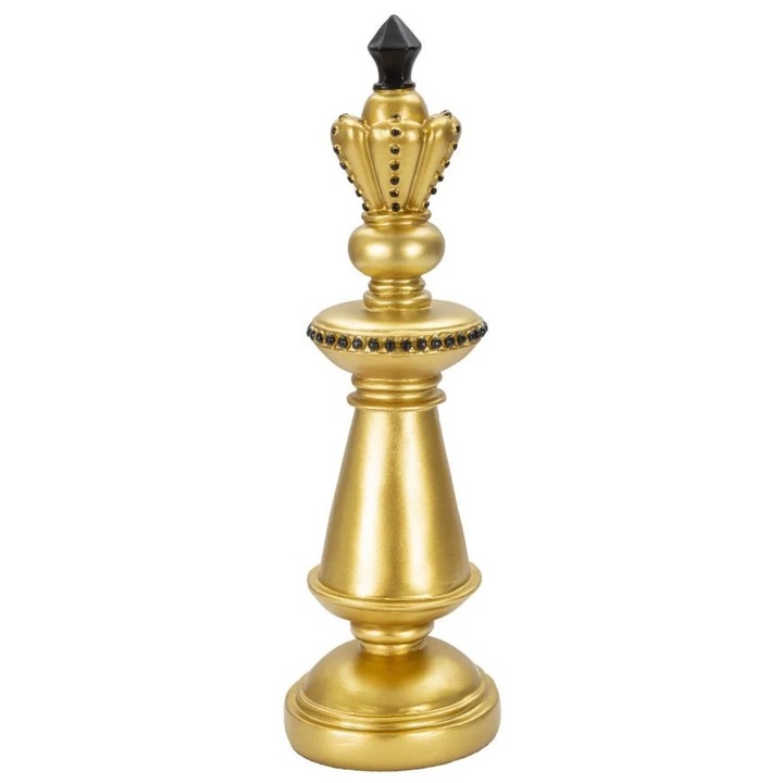 Figurina regele auriu si negru 11x32,5, auriu / negru, 11 x 11