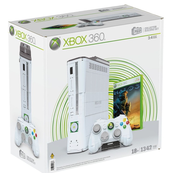 Конструктор Mega Construx - XBOX 360 3/4 конзола
