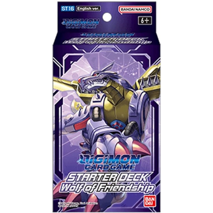 Pachet Joc de Societate Digimon CG, Bandai, ST16 Wolf of Friendship Deck