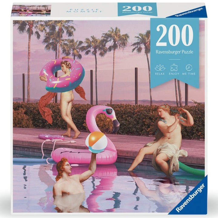 Ravensburger puzzle, Moment, Medence parti, 200 darabos