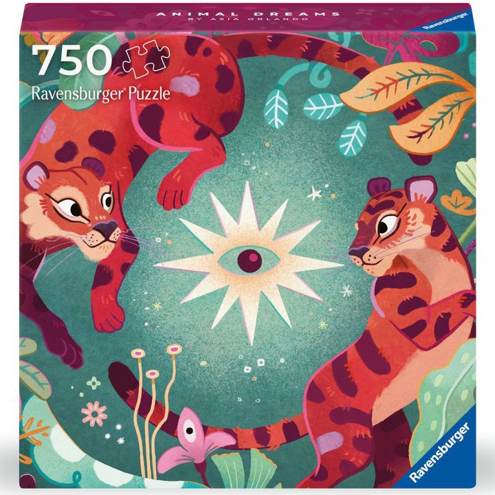 Ravensburger Art & Soul puzzle, Állatok versenye, 750 darabos