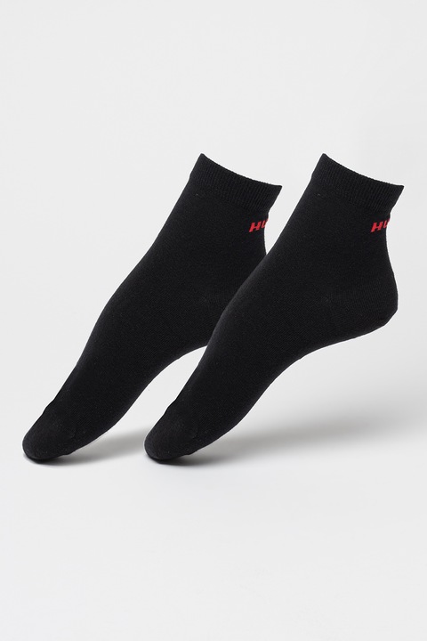 HUGO, Къси чорапи - 2 чифта, Червен/Черен