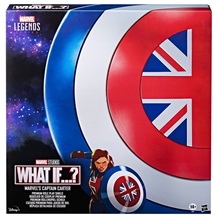 Щит Shield Role-Play Premium Marvel Legends, Hasbro, Captain Carter, 60 см