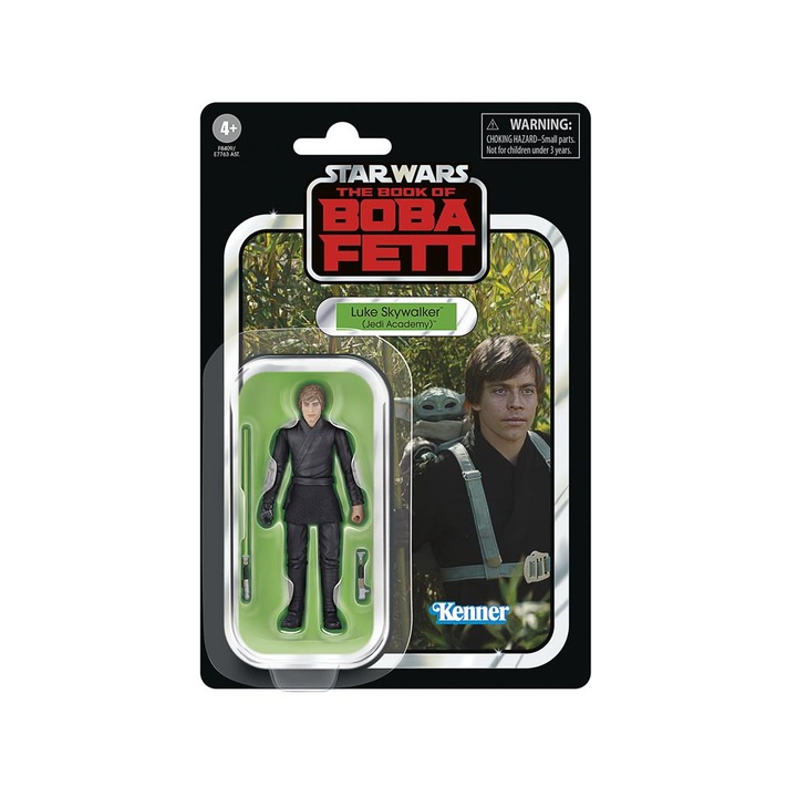 Figurina Star Wars Vintage Collection, Hasbro, Luke Skywalker Jedi Academy, 10cm, cu accesorii