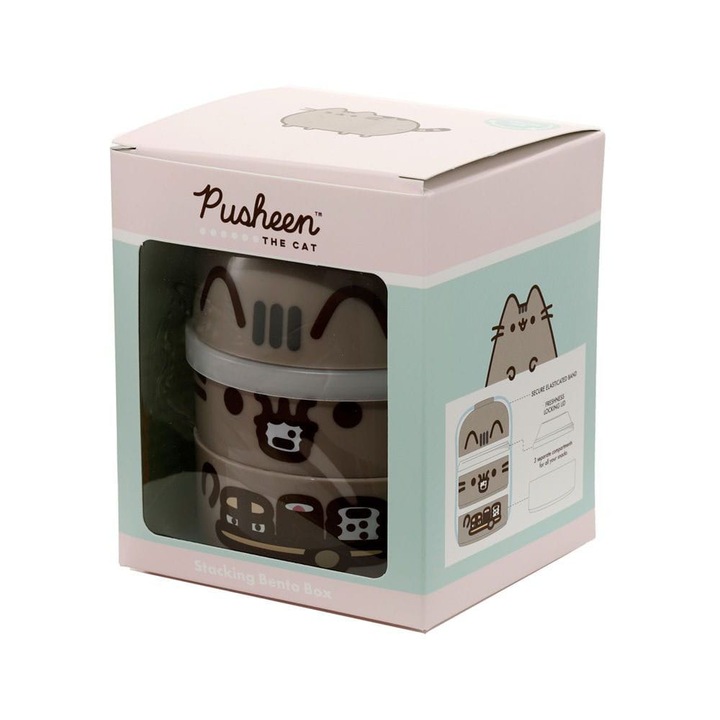 Cutie Pranz Pusheen Bento Snack Box Set Round