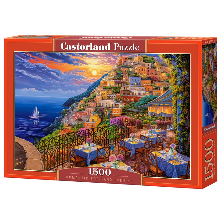 Puzzle Castorland Romantic Positano Evening, 1500 piese, 68x47cm