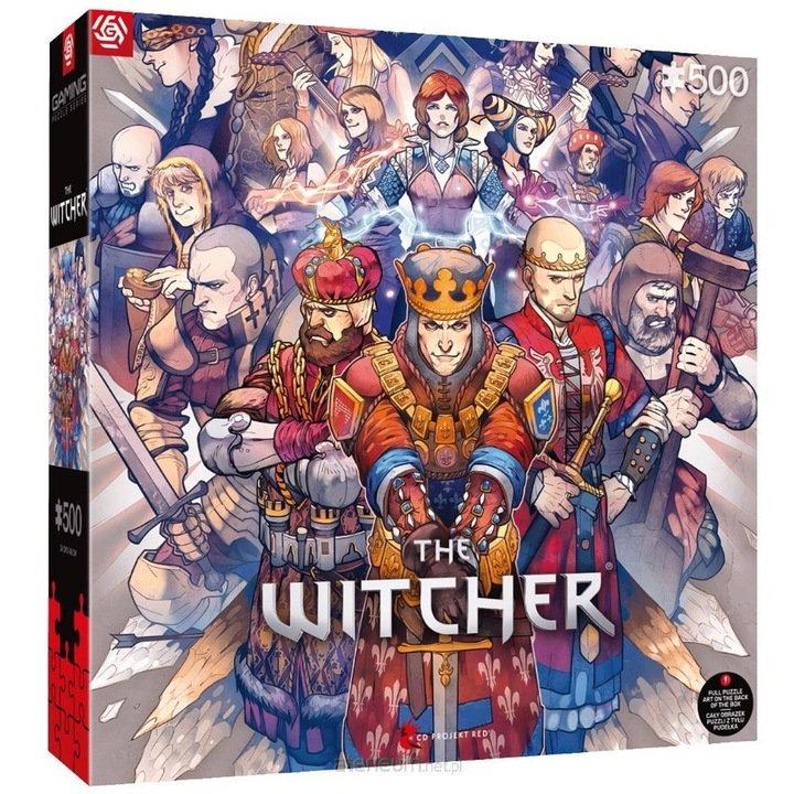 Пъзел The Witcher - Northern Realms, 500 части, 34x48 см, многоцветен