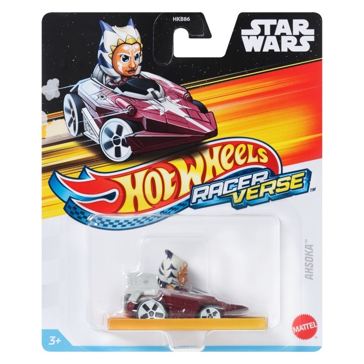 Hot Wheels RacerVerse Ahsoka autó, fém, méretarány 1:64