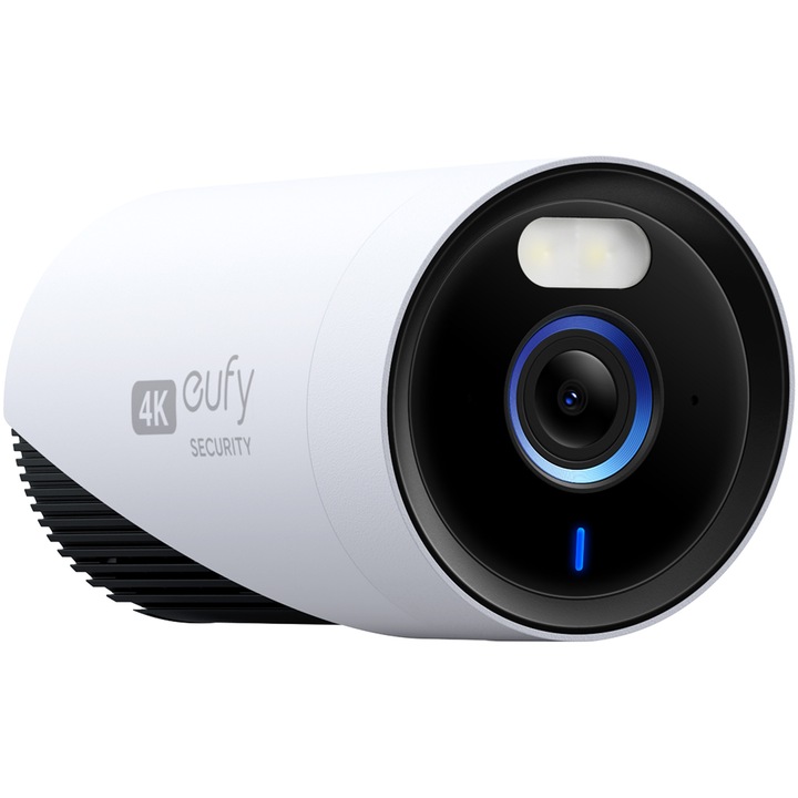 Camera de Supraveghere Video CCTV Tripla WIFI Panou solar, 8MP, audio bidirectional, night vision, Exterior/Interior, Stocare Card/Cloud, Senzor Miscare, Negru, detectie miscare, panou solar inclus