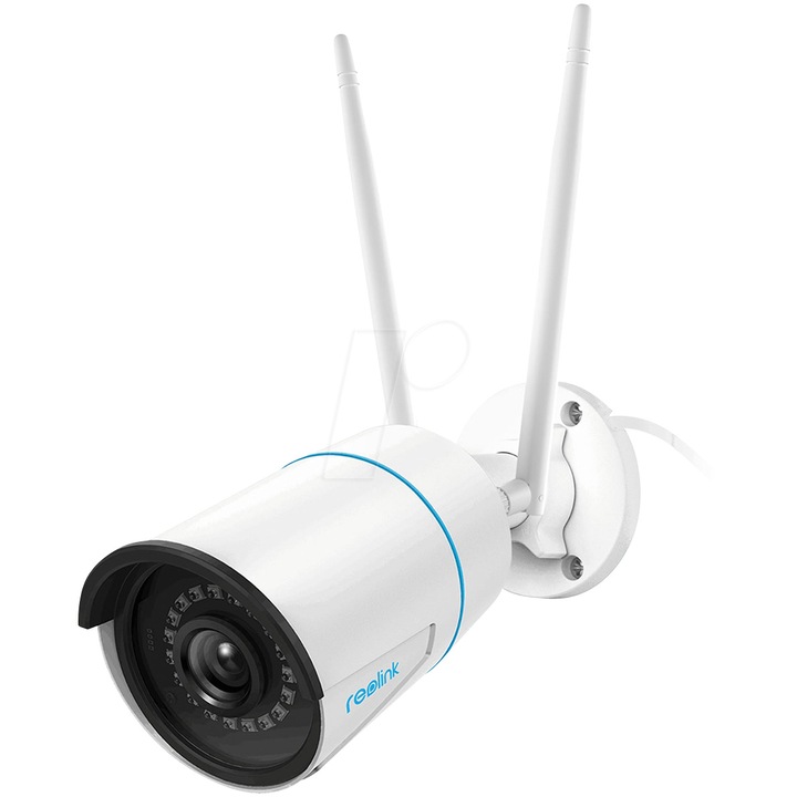 Камера за наблюдение Reolink W320, 5MP, 2560x1920, Цветно нощно виждане, IR 30m, 2.4/5 GHz Dual-Band Wi-Fi, Детекция на движение на хора/превозни средства, Микрофон и високоговорител, IP66