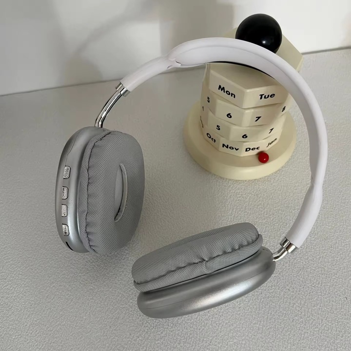 Casti Wireless Ekleto®: Sunet De Inalta Calitate, Anulare a Zgomotului si Design Pliabil pentru Confort Maxim, Compatibile Apple, Alb