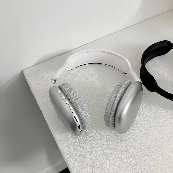 Casti Wireless Ekleto®: Sunet De Inalta Calitate, Anulare a Zgomotului si Design Pliabil pentru Confort Maxim, Compatibile Apple, Alb