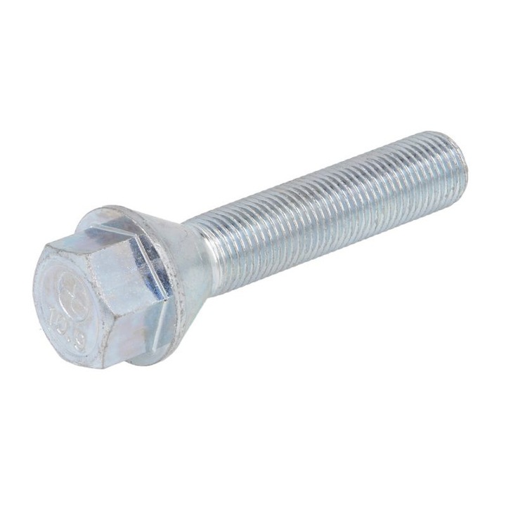 Prezon de roata M12x1, 25, lungime filet 50mm, con