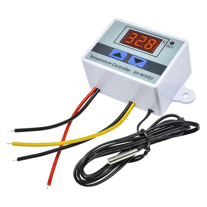 Termostat HX-W3001 cu control digital de temperatura, 220V, 1500W