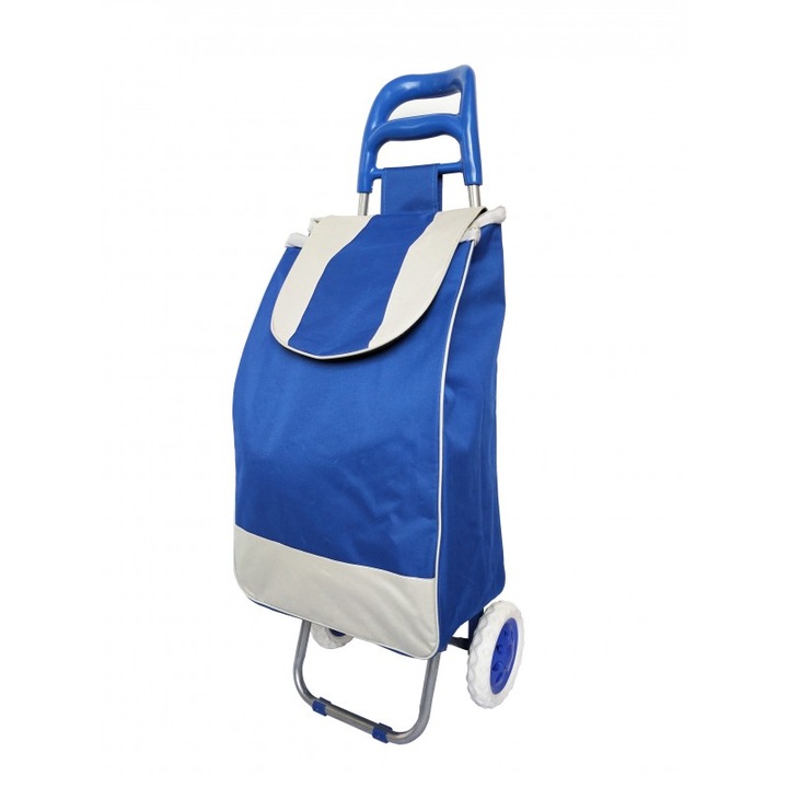 Carucior de piata pliabil, cu 2 roti, 38X20X96 Cm, 38 l, Grunberg, BF206, Albastru