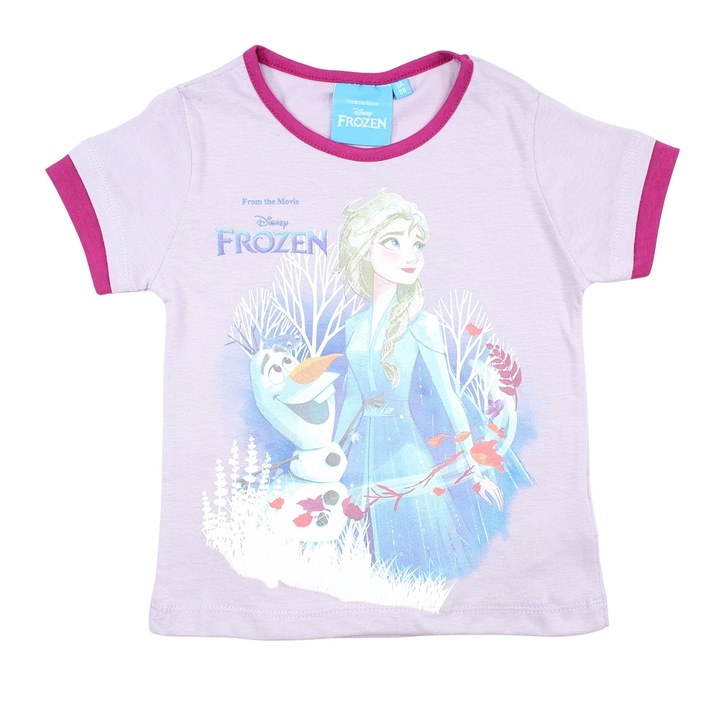 Tricou copii, 100% bumbac, multicolor, From the Movie, Frozen, Multicolor