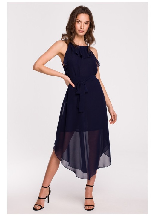 Rochie Dama, Poliester/Bumbac, Albastru