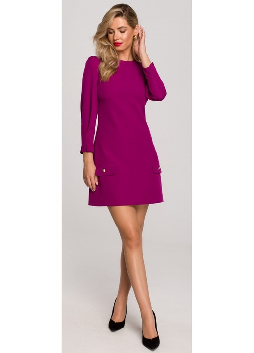 Рокля трапец - рубин, XXL