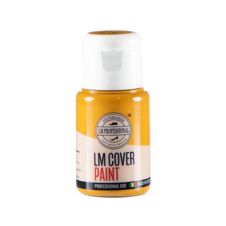 Vopsea pentru piele, LM Professional, Cover Paint Standard, Ocra, 30ml