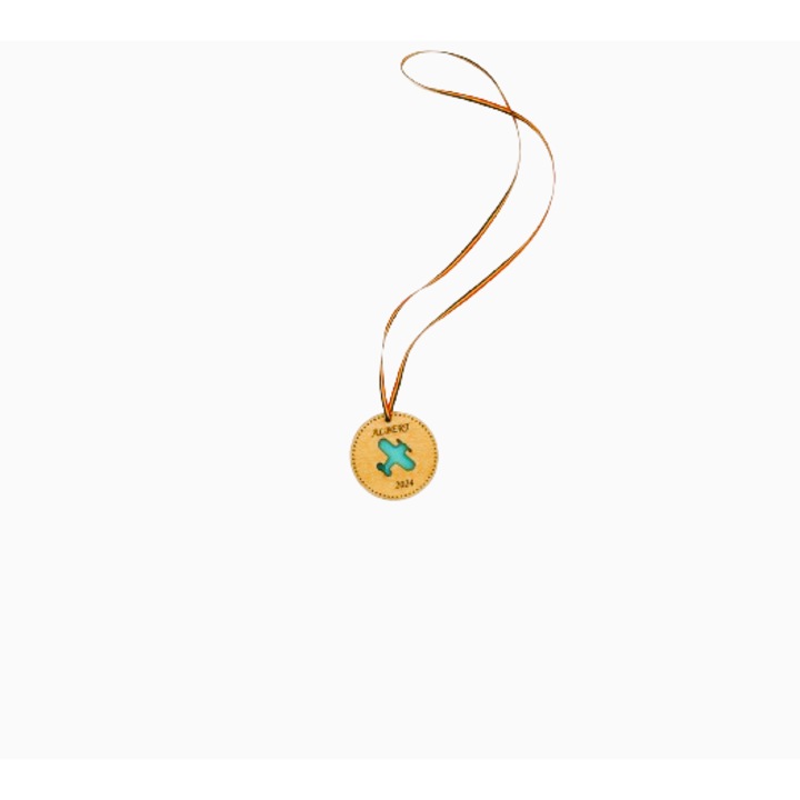 Medalie absolvent gradinita,6cm, de lemn