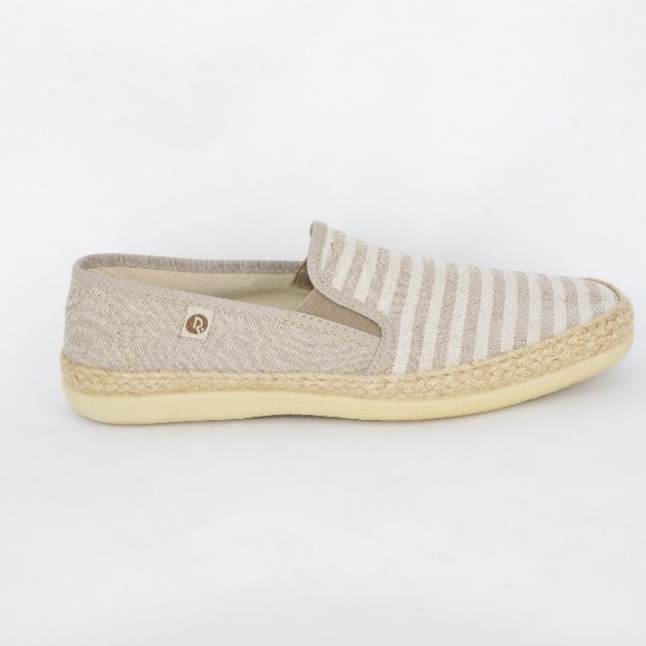 Espadrile barbati, Textil, Roal001, Beige, Marimea 44 EU