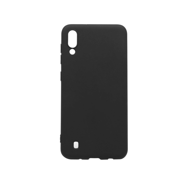 Husa Silicon Lemontti Silky compatibila cu Samsung Galaxy M10, Negru