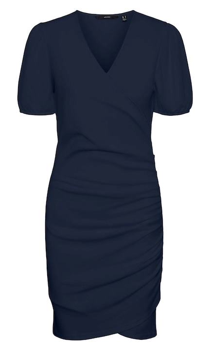 Дамска рокля VERO MODA, 113622, Елегантна, Къса, Текстил, Тъмносин