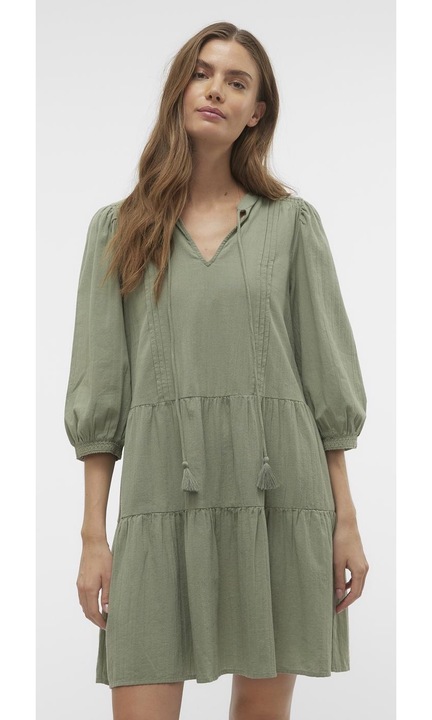 Rövid női ruha VERO MODA, 7513, Alkalmi, Pamut, Ombre Zöld