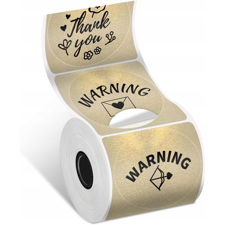 140x kerek, arany színű címke Phomemo M110, M120, M200, M220 nyomtatóhoz / XY-GD5050-140