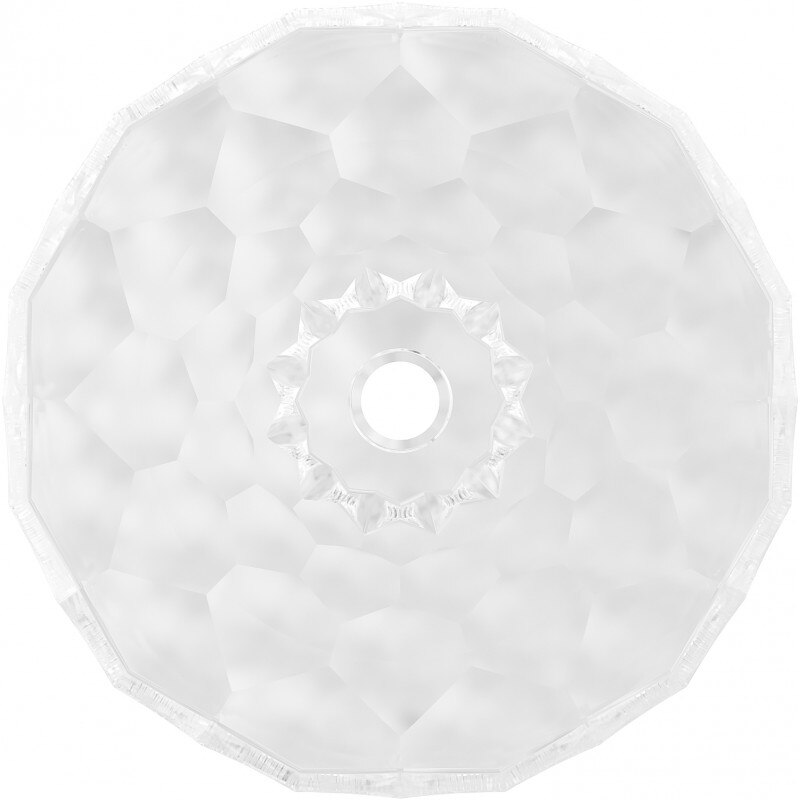 Mexen Inga sticla chiuveta pe blat 44 x 44 cm, Transparent