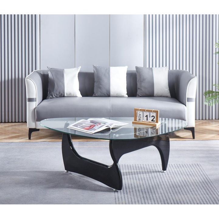 Masuta Cafea KJCT150, 119 X 70 X 41 cm, culoare negru